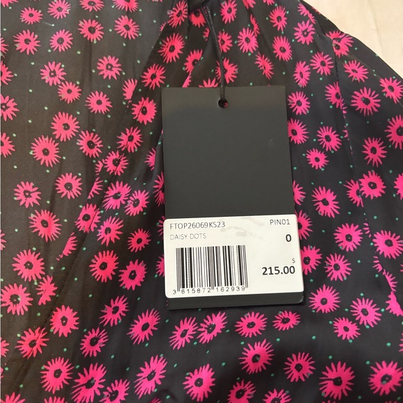 NWT - The Kooples Daisy Dots Printed Top - Picture 7 of 11